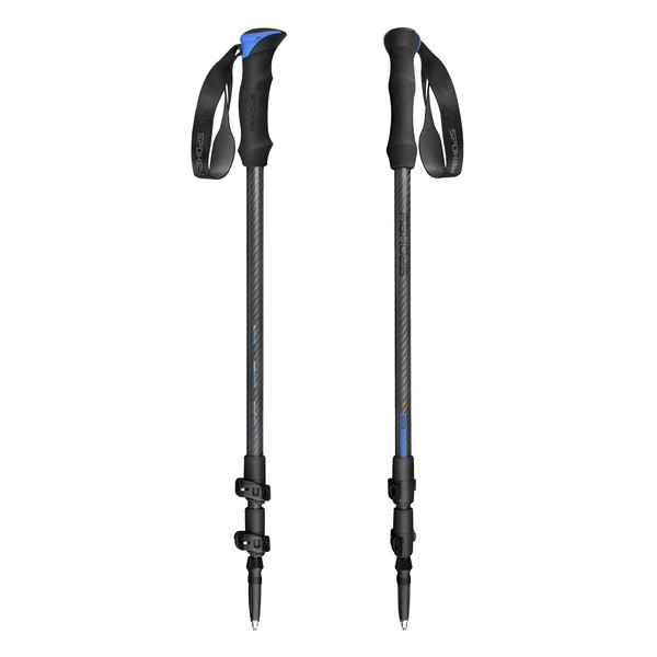 Spokey Atom, Ultralekkie kije trekkingowe z włókna węglowego, 2 szt.