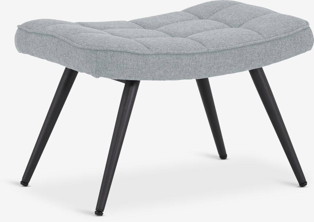 ULDUM fodskammel ULDUM stof grå/sort