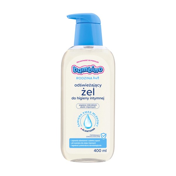 Bambino Rodzina, żel do higieny intymnej, odświeżający, 400 ml