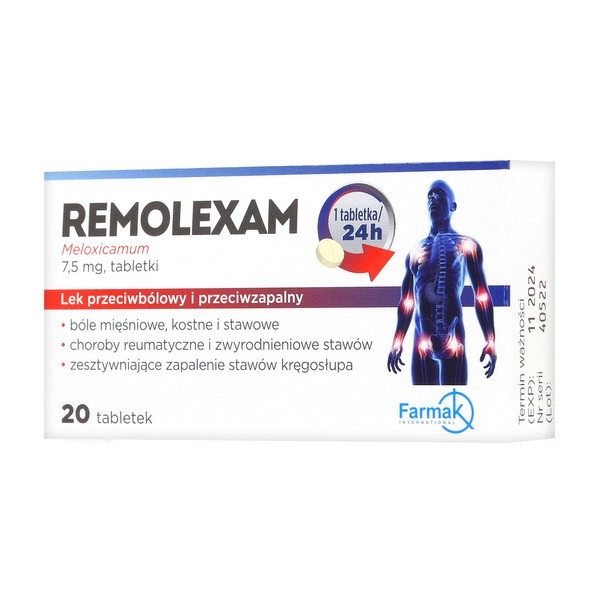 Remolexam, 7,5 mg, tabletki, 20 szt.