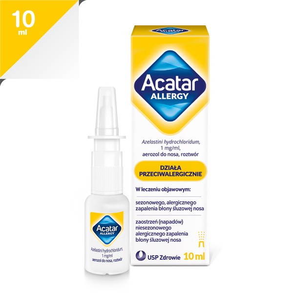 Acatar Allergy, 1 mg/ml, aerozol do nosa, 10 ml