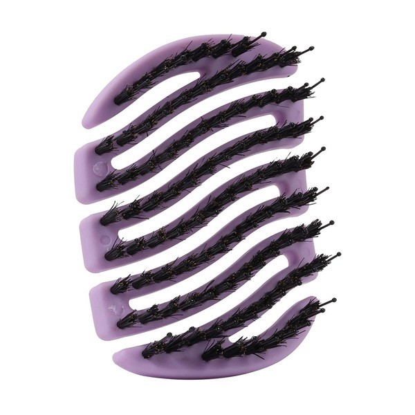 Zestaw Sister Young, Ovia BV Liliac, szczotka do włosów z naturalnego włosia dzika, 1 szt. + Mila BV Liliac, mała, podręczna szczotka do włosów, 1 szt.