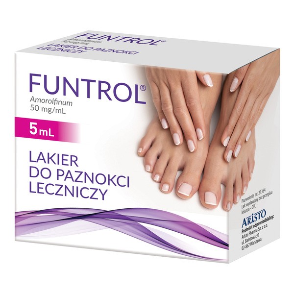 Funtrol, 50 mg/ml, lakier do paznokci leczniczy, 5 ml