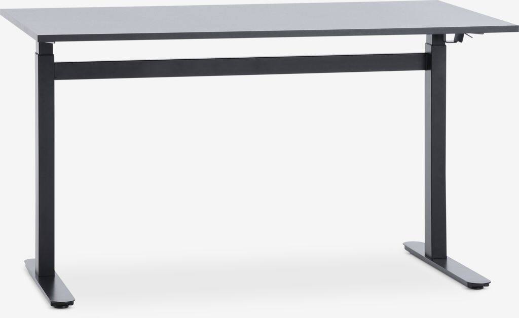 LUNDTOFT Hæve-sænke skrivebord med gaslift LUNDTOFT 70x130 sort