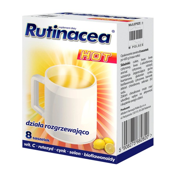 Rutinacea Hot, proszek w saszetkach, 8 szt.