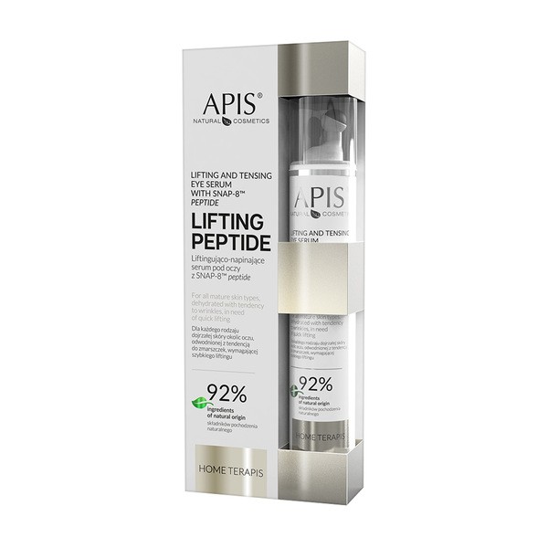 Apis Lifting Peptide, liftingująco-napinające serum pod oczy z SNAP-8™ peptide, 10 ml