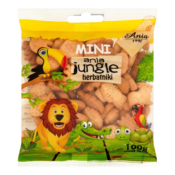 Ania, Mini Jungle, herbatniki szkolne, 100 g