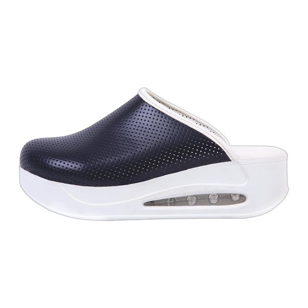 Obuwie zawodowe CARINE AIR SOLE rozm, 36 Trepy medyczne, chodaki medyczne perforacja  NT 057 biała podeszwa kolor granat