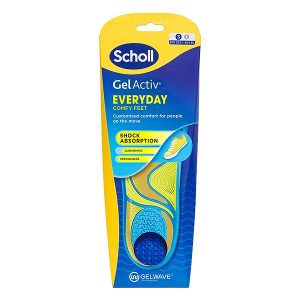 Scholl GelActiv, wkładki żelowe na co dzień, rozmiar S, 1 para