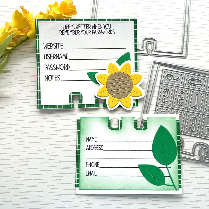 phone&passwords4CreativeDex Clear Stamp Set