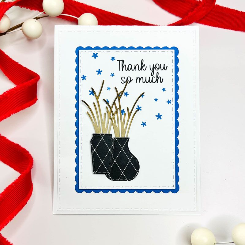 Thoughtful Flower Solids Clear Stamp Set of 14