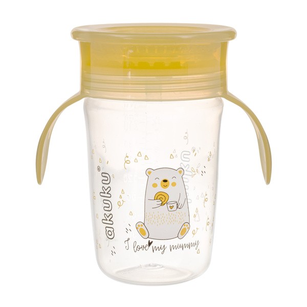 Akuku, kubek niekapek 360°, misio, 1 szt.