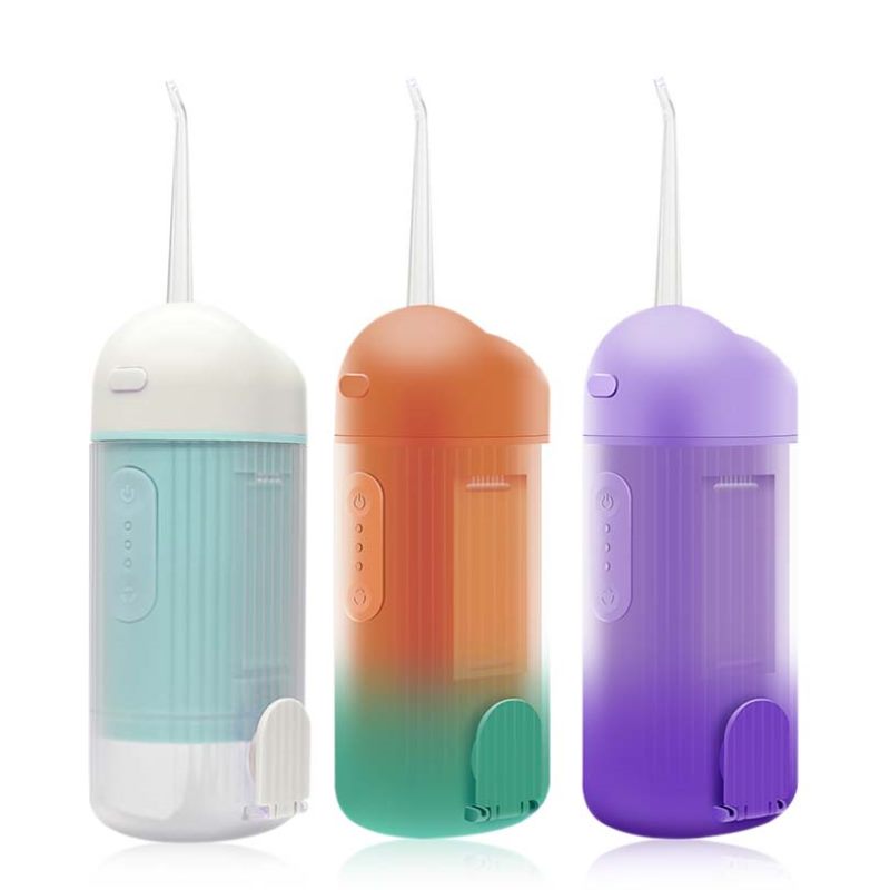 Przenośny irygator do jamy ustnej, akumulatorowy irygator do wody, bezprzewodowy środek do czyszczenia zębów, 240 ml, wodoodporny, z 4 strumieniami