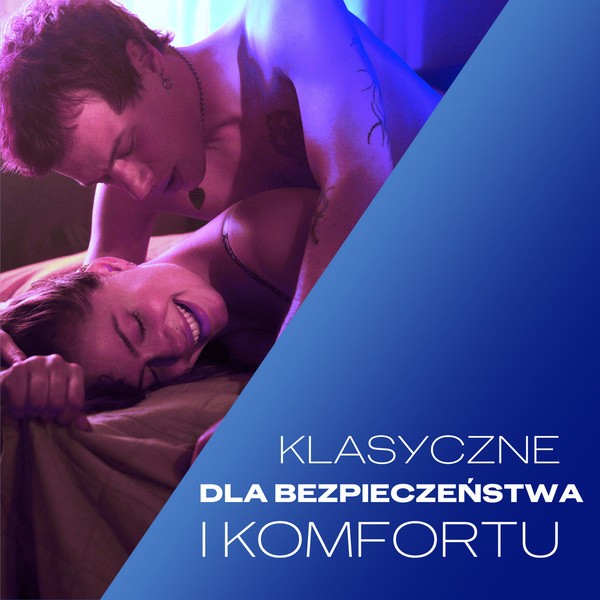 Durex Classic, prezerwatywy ze środkiem nawilżającym, 3 szt.