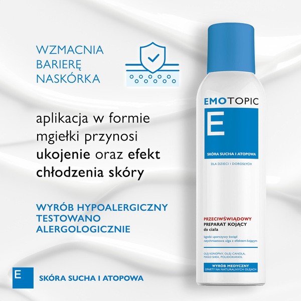 Emotopic, przeciwświądowy preparat kojący MED+, 150 ml