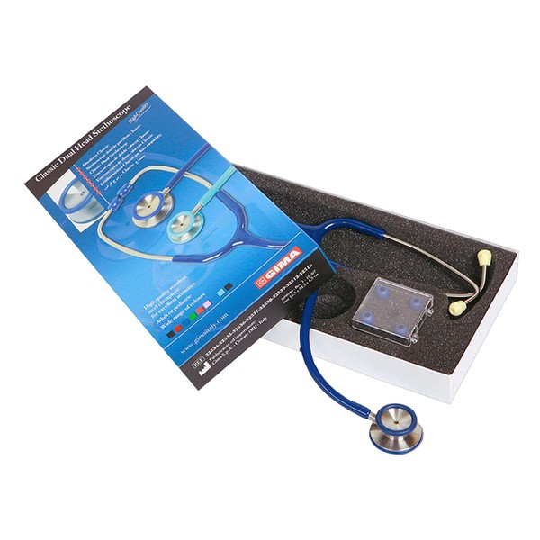 GIMA CLASSIC DUAL HEAD STETHO -  Niebieski Stetoskop internistyczny