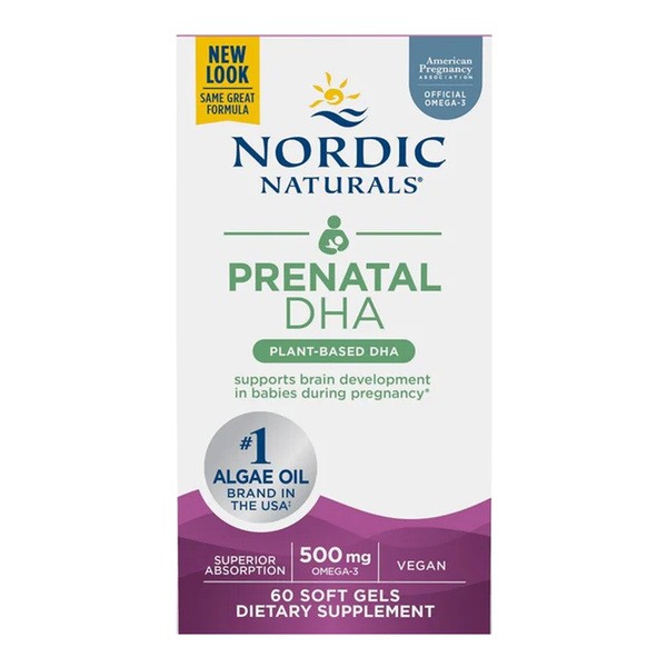 Nordic Naturals Prenatal DHA Vegan 500 mg, kapsułki, 60 szt.