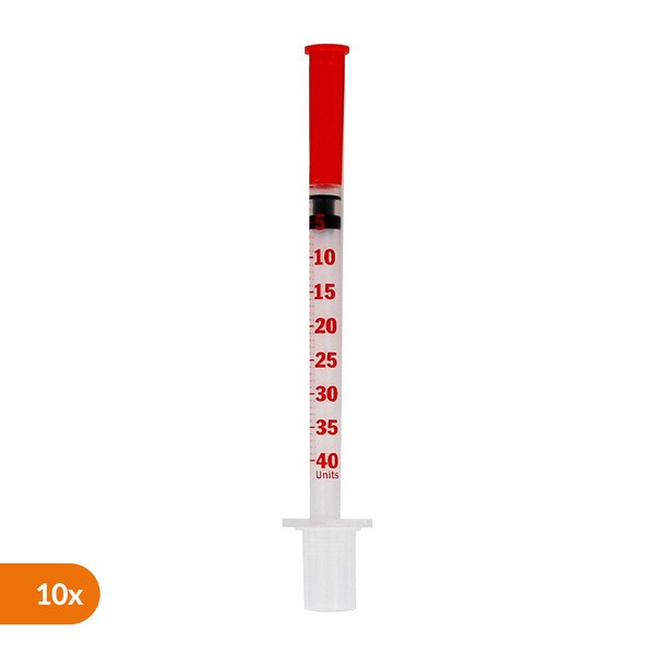 BD Micro-Fine Plus, strzykawki insulinowe, 1 ml, U-40, 0,3 mm x 8 mm, 10 szt.