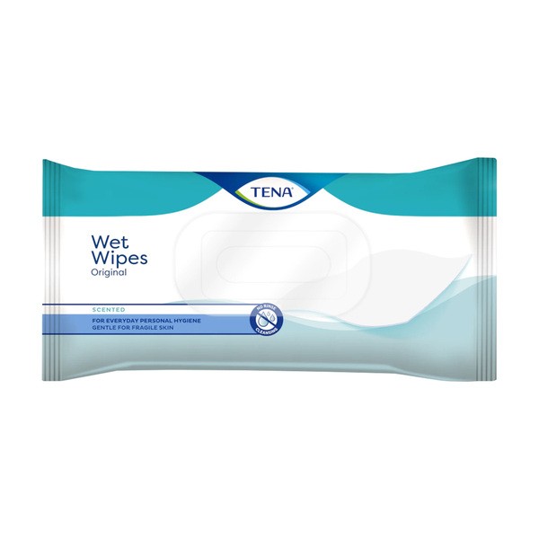 Tena Wet Wipes Original, zapachowe chusteczki nawilżane, 80 szt.