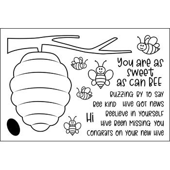 bumblebees2stamp Clear Stamp Set