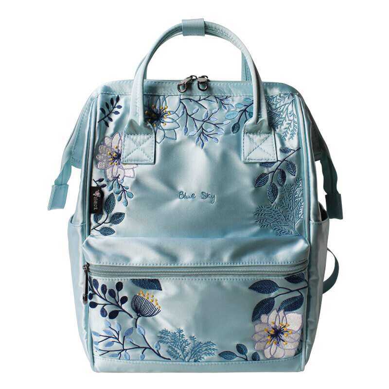 Sac à dos Flower Princess pour femmes, sac d'école pour adolescentes, sac à dos en nylon brodé pour femmes Skybags, collection 2019