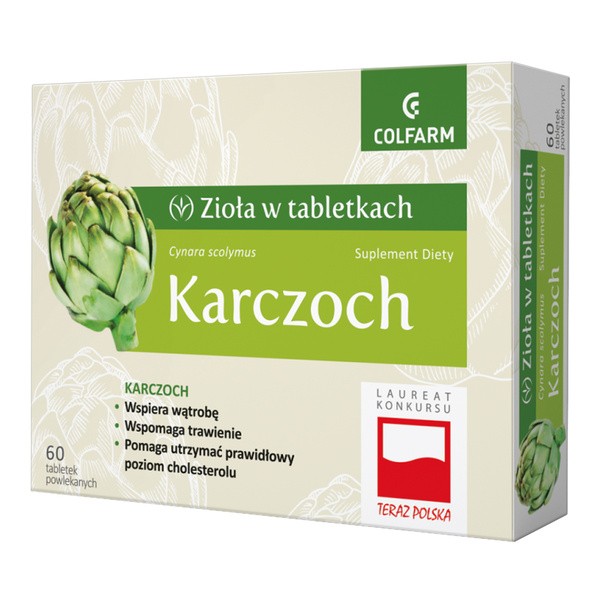 Karczoch, tabletki powlekane, 60 szt.