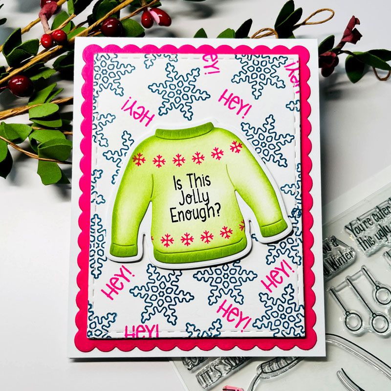 crazysweater2stamp Clear Stamp Set