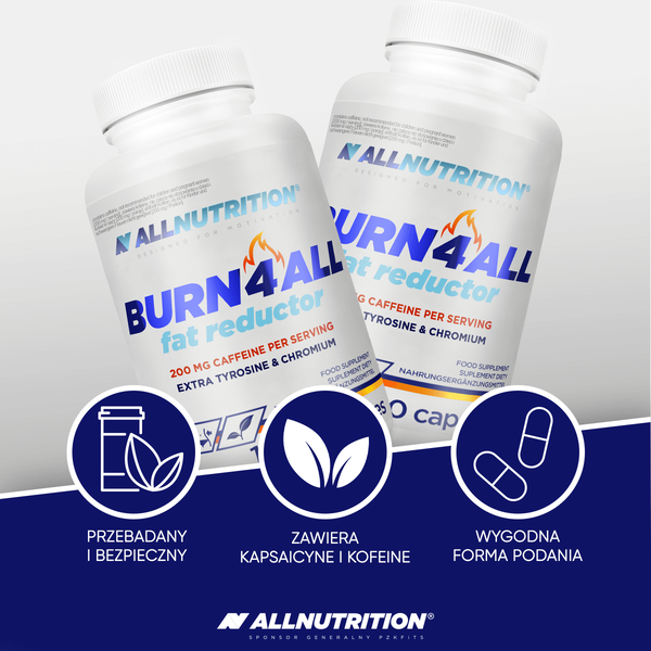 Allnutrition Burn 4 All Fat Reductor, kapsułki, 100 szt.