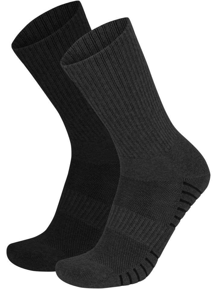 normani 4 Trekkingwandersocken mit Polstersohle und Komfortbund in Grau günstig kaufen