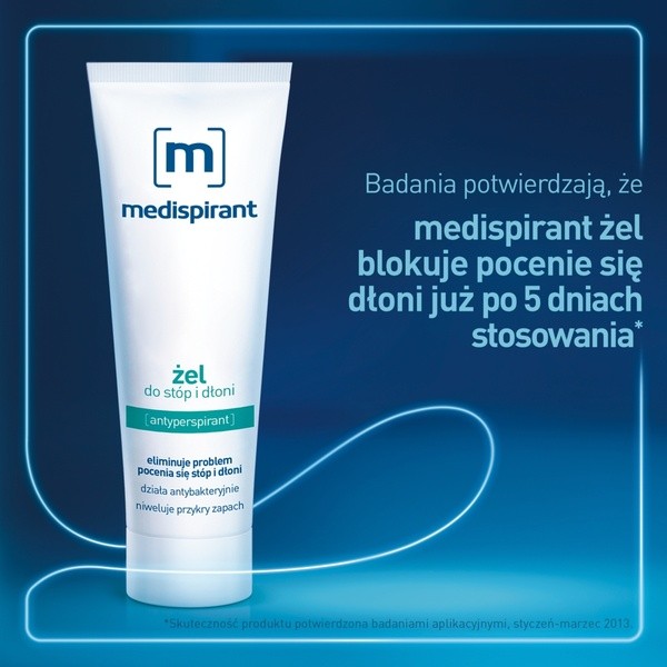 Medispirant, żel do stóp i dłoni antyperspirant, 50 ml