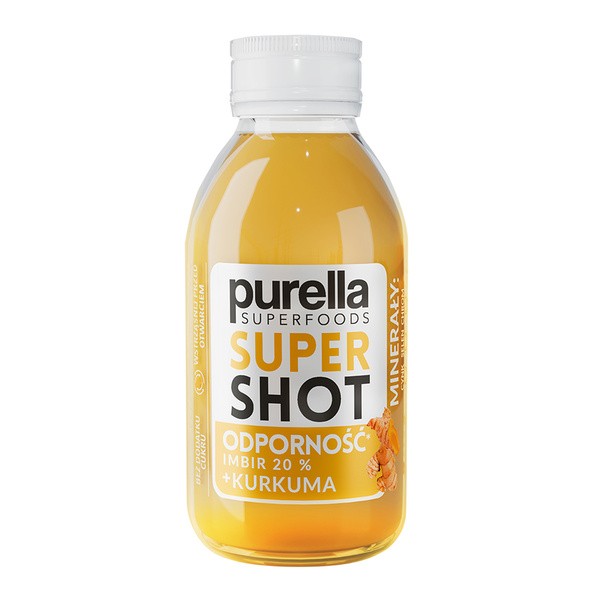 Purella Superfoods, Supershot Odporność Imbir + Kurkuma, 100 ml