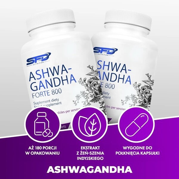 SFD, Ashwagandha Forte 800, tabletki, 90 szt.
