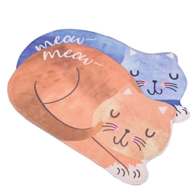 3 Sizes cartoon dog cat Sleeping mat 3D Printed Carpet Anti slip bed Mats cat mat bed house cushion for small dogs and cat