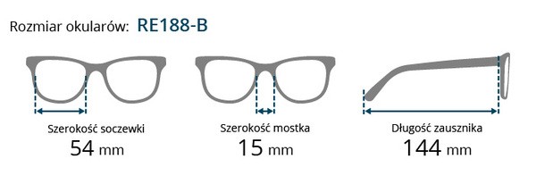 Brilo, okulary do czytania, moc +1,50, męskie, model RE 188B