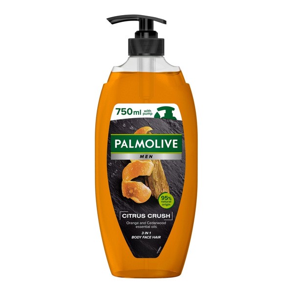 Palmolive Men Citrus Crush, żel pod prysznic 3w1, 750 ml