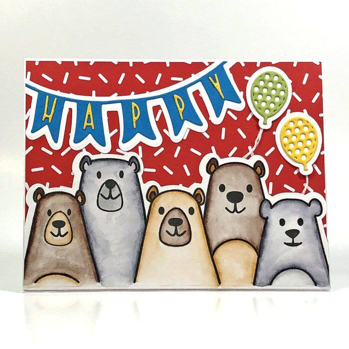 beargang2stamp Clear Stamp Set of 7