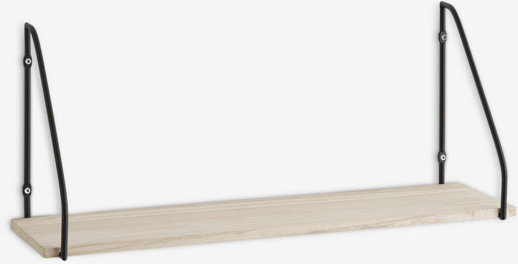 HEJLSMINDE Væghylde HEJLSMINDE 1 hylde sort/natur