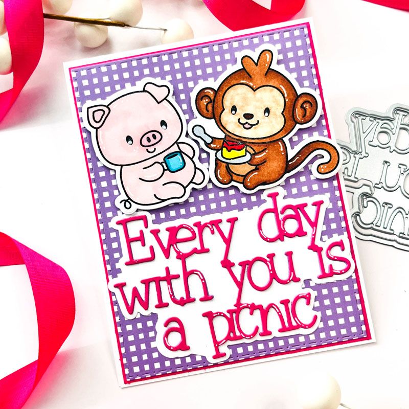 Picnic Time Clear Stamp Set 11 Stamps