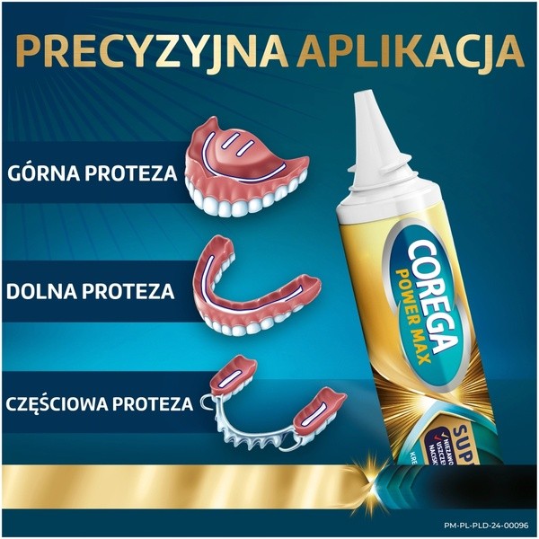 Corega Power Max Supreme All-in-1, krem mocujący do protez zębowych, 40 g