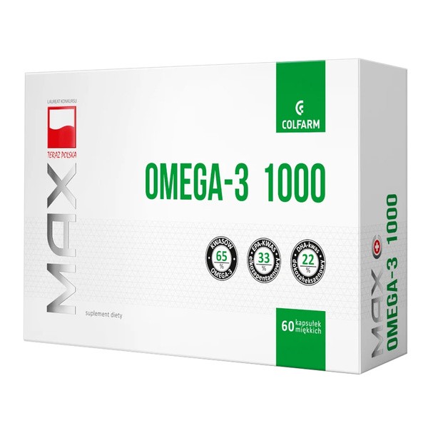 Colfarm Max Omega-3 1000, kapsułki, 60 szt.