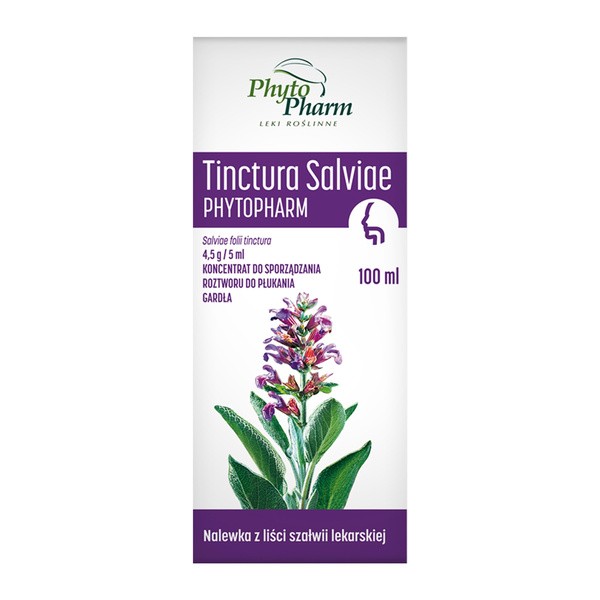 Tinctura Salviae Phytopharm, nalewka, 100 ml