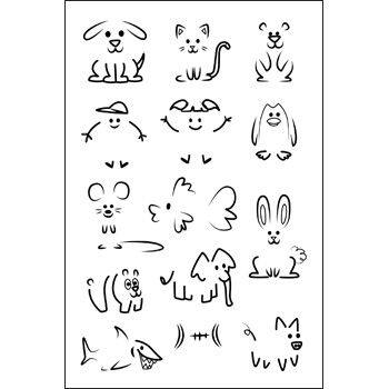 fingerprints2stamp Clear Stamp Set of 14