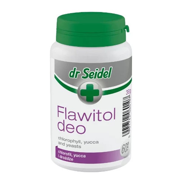 Dr Seidel Flawitol Deo z chlorofilem i Yucca Schidigera, tabletki, 60 szt.
