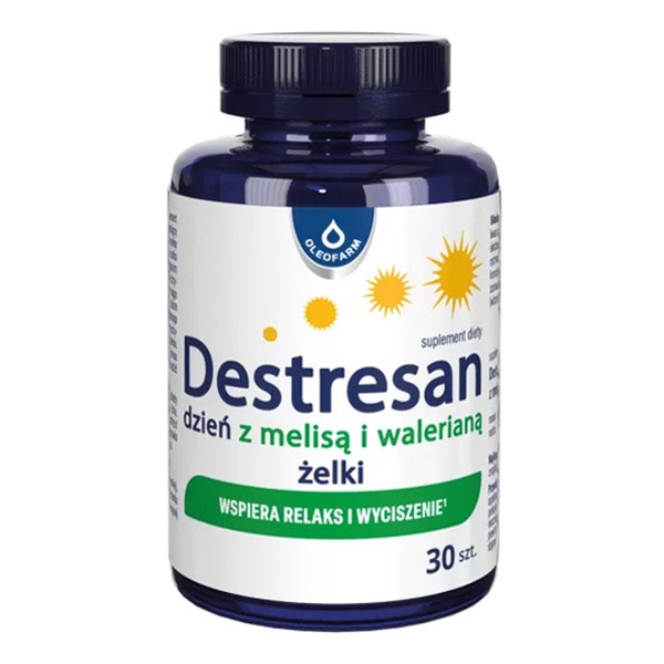 Destresan dzień z melisą i walerianą, żelki, 30 szt.