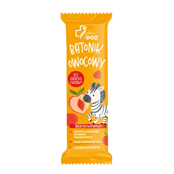 Plan by DOZ, Batonik owocowy brzoskwiniowy, 35 g