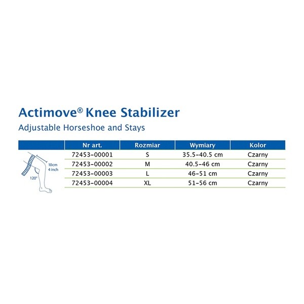 Actimove SE Knee Stabilizer, orteza stawu kolanowego z pelotą, rozmiar L, 1 szt.