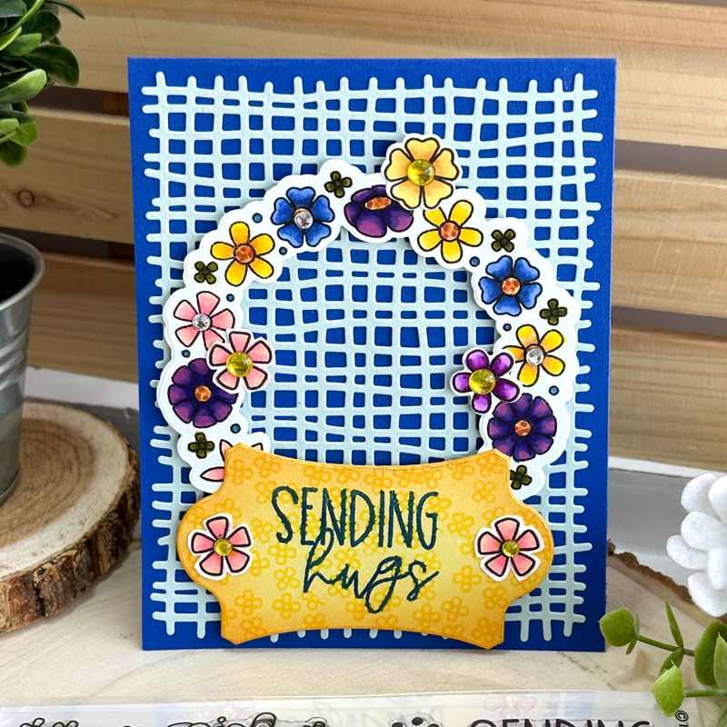 Flower Wreath Clear Stamp Set