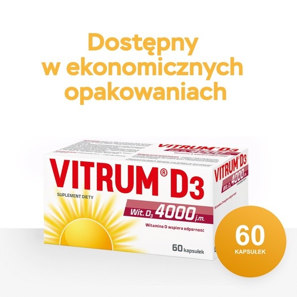 Vitrum D3 4000, kapsułki, 60 szt.