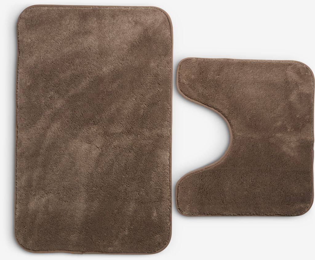 TIMSFORS basis badeværelsesmåttesæt TIMSFORS 2 stk./sæt mørk sand