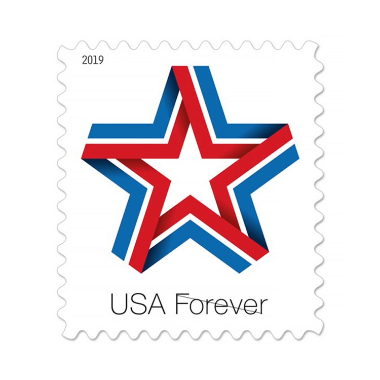 (2019) USPS Star Ribbon Forever Stamps